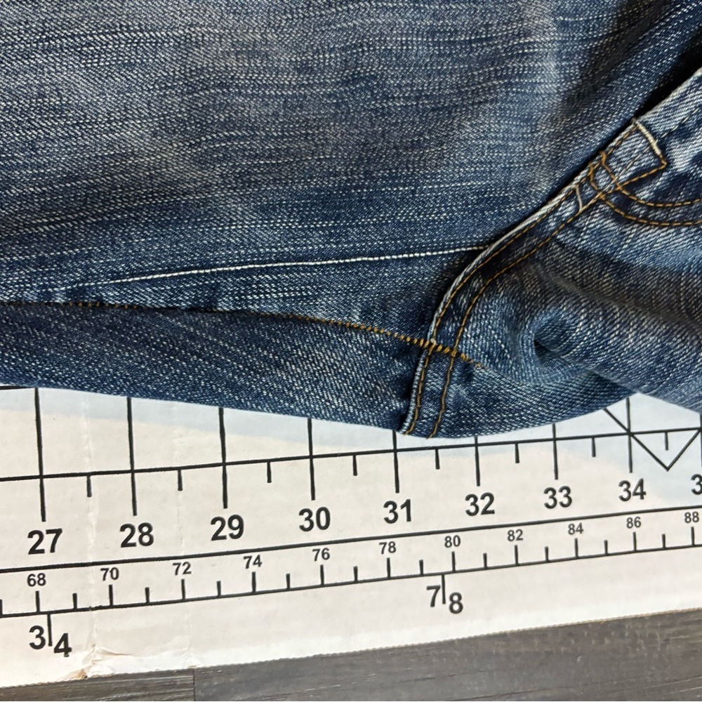 RARE 7 For All Mankind + Zac Posen Blue Flare Jeans with Botanical Embroidery - Picture 14 of 15